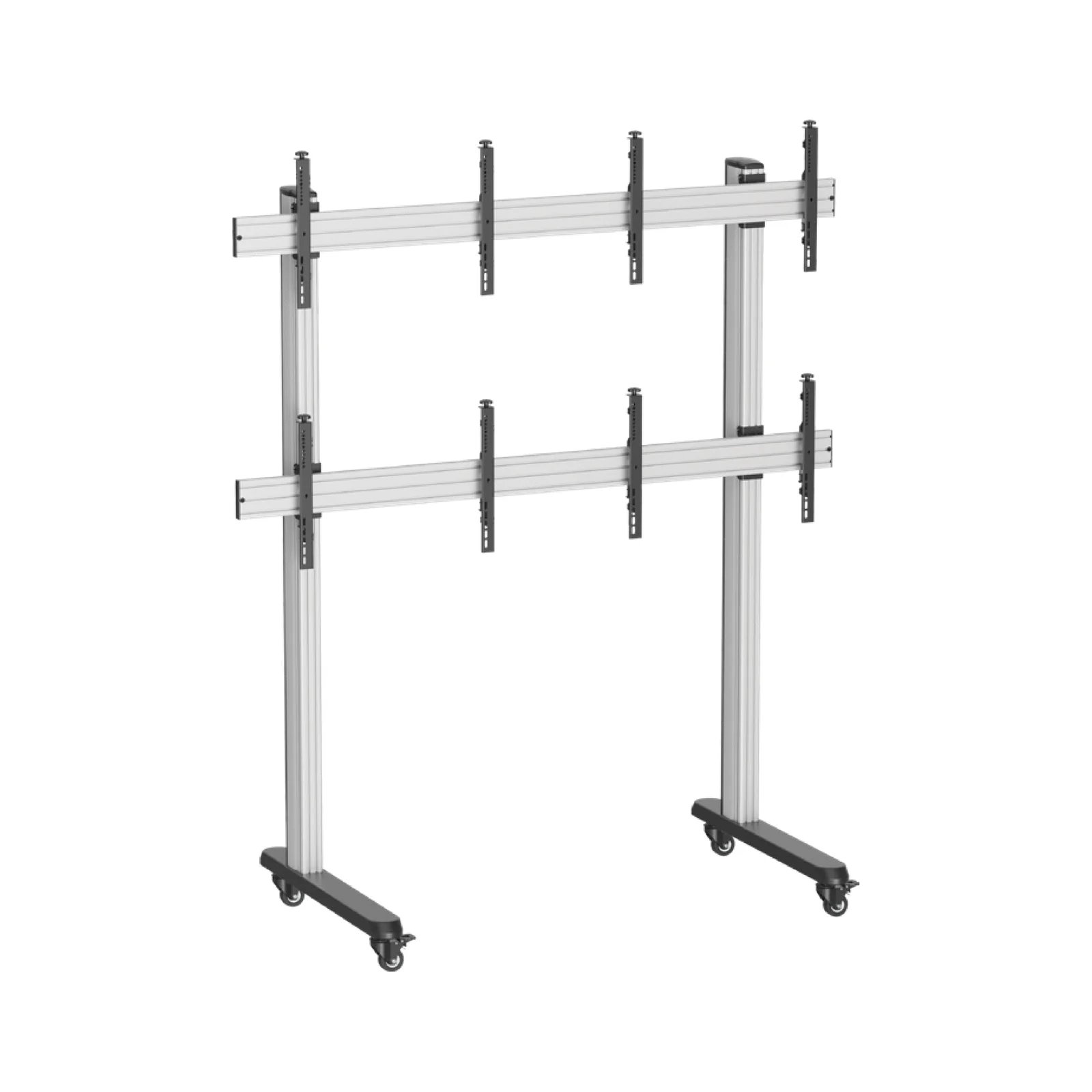 Four Screen Video Wall Cart